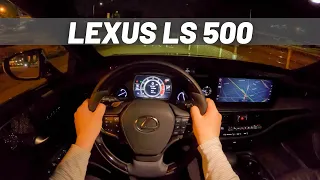 2021 Lexus LS 500 | POV NIGHT DRIVE