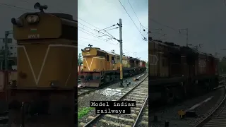 WDM3A double powerful diesel engine #shorts #indianrailways #railway #modalindianrailway #reels