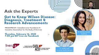 Ask the Experts: Wilson Disease: Diagnosis, Treatment, and Research Advancements