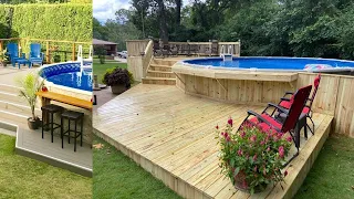 Above Ground Pool Deck Designs on a Budget