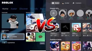 Comparing the Old and New Roblox Console (Xbox) menu!