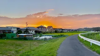 【4K】Sunset Walk in Japanese Countryside | Modern Japanese Houses in Suburban Nagoya Japan