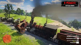 RDR2 - Will the train stop if 5 wagons are placed