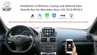 How to Get Apple Carplay & Android kSmart auto Box on Mercedes Benz C Class C63  2010 NTG4.0 System