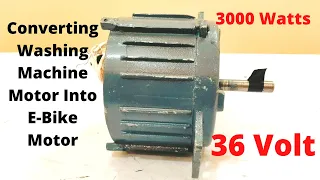 Easy E-Bike DIY Washing Machine Motor Into E-Bike Motor At Home