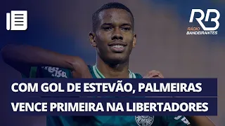 Estevão marca primeiro gol como profissional do Palmeiras na estreia em Libertadores | Pulo do Gato