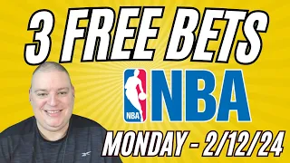 Monday 3 Free NBA Picks & NBA Betting Predictions - 2/12/24 l Picks & Parlays