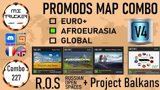 227 | ETS2 1.47 PROMODS MAP COMBO RUSSIAN OPEN SPACES + PROJECT  BALKANS