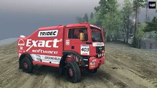 SpinTires обзор мода ( MAN Dakar )