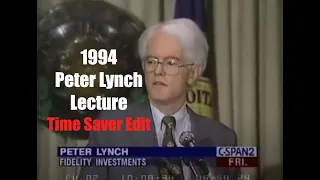 Peter Lynch 1994 Lecture (WITH TIMESTAMPS)