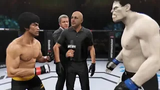 Bruce Lee vs. Grey Hulk (EA Sports UFC 2)