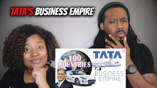 🇮🇳HOW BIG IS THE TATA EMPIRE? American Couple Reacts "Tata's Business Empire Part 1 100 Countries”