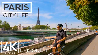 Discovering the City Life & Landmarks of PARIS in 4K | Traveling Around Europe - Part #4