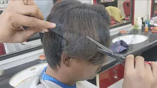 ASMR Classic Men's Short Length Haircut with scissors #alrayaanhairstudio
