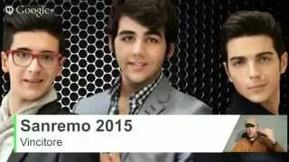 Sanremo 2015 Vincitore Il Volo Grande Amore - Nek Malika Ayane