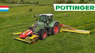 mowing 1st cut | Fendt 724 Vario // Pöttinger Novacat S10 | Luxembourg 2024