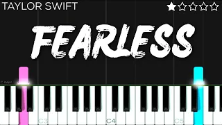 Taylor Swift - Fearless | EASY Piano Tutorial