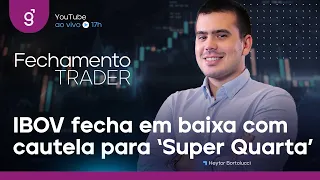 🔴 19/09/2023 - IBOV FECHA EM BAIXA COM CAUTELA PARA "SUPER QUARTA" | Fechamento Trader