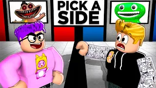 Can We Beat ROBLOX DEADLY DECISIONS!? (PICK A SIDE GAME!)