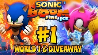 Sonic Boom Fire & Ice (3DS) - (1080p) Part 1 - World 1 COMPLETE Kodiak Frontier & GIVEAWAY