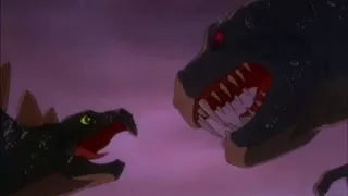 Disney's Fantasia (1940) T-Rex vs. Stegosaurus Dinosaur Battle