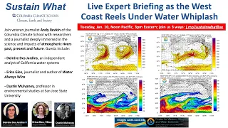 Live Expert Briefing as the West Coast Reels Under Water Whiplash