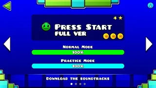 Geometry Dash SubZero - Press Start (FULL VER) All Coin / ♬ Partition