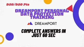 Dreamport Personal Data Protection Training | Dream Port Answers | Work From Home |