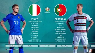 PES 2021 - ITALY vs PORTUGAL UEFA EURO - Full Match - All Goals HD - Gameplay PC