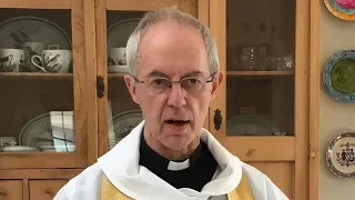 Archbishop of Canterbury Justin Welby delivers Easter sermon from his kitchen