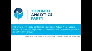 Toronto Analytics Party: Hockey Analytics