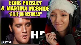 Elvis Presley, Martina McBride - Blue Christmas | FIRST TIME REACTION | (Official HD Video)