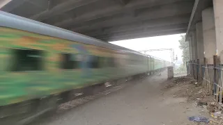 130 KMPH HIGH SPEED DUST STORM BY SECUNDERABAD DURONTO EXPRESS !!!