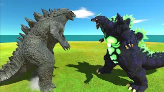 Godzilla 2014 VS Super Godzilla - Animal Revolt Battle Simulator
