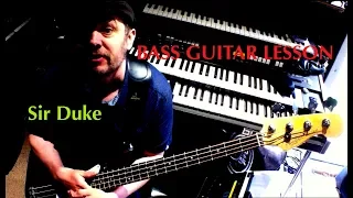 Bass Guitar Lessons - Sir Duke