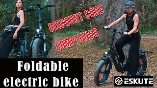 Foldable Electric Bike, Eskute Star. Fat tyre ebike