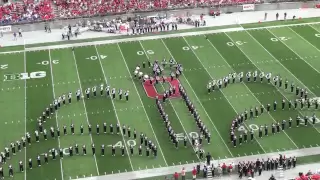 Ohio State Marching Band "Disney Tribute" Halftime vs Buffalo: Aug. 31, 2013