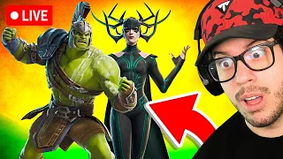 🔴LIVE! - New HULK and HELA Skins in FORTNITE!