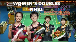 FUKUSHIMA/HIROTA V/S BAEK HA/LEE SO HEE | FINAL | BADMINTON ASIA CHAMPIONSHIP 2023 | WOMEN'S DOUBLES