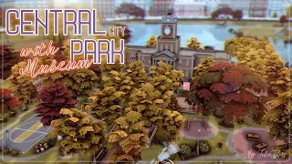 Центральный парк🍂🏫│Строительство│Central park with museum│SpeedBuild│NO CC [The Sims 4]