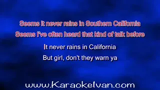 Barry Manilow - It Never Rains In Southern California KARAOKE
