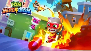 Talking Tom Hero Dash New Update Bazooka Raccoon - SUPER Angela Gameplay