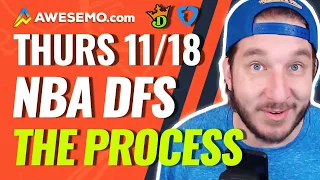 Daily Fantasy Basketball Lineups 11/18/21 | The Process Show