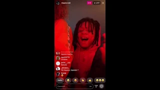 Trippie Redd Playing New Music On Instagram Live | 1/3/18