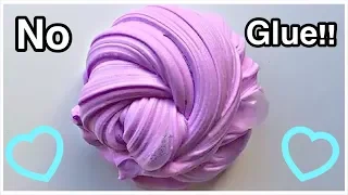 How To Make Easy No Glue Fluffy Slime!!