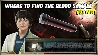 FIND THE HEAD OF THE HEALTH RESORTS VAN - TAKE A BLOOD SAMPLE THERAPIST HEALTH CARE PRICACY PART 3