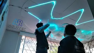 TECHO de NUBES LED | Paso a paso | Timelapse 2022