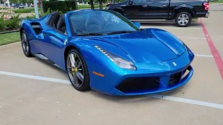 Ferrari 488 Spider Blu Corsa / Nero F1435