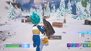 Vegeta VS Darth Vader in Fortnite