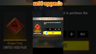 upgrade M10 in level 3//but 7 token required//#short #freefire #viral #video